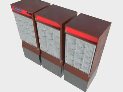 mailbox Canada 05 Low-poly 3D model