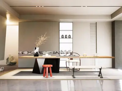 Office Space Interior 3D model