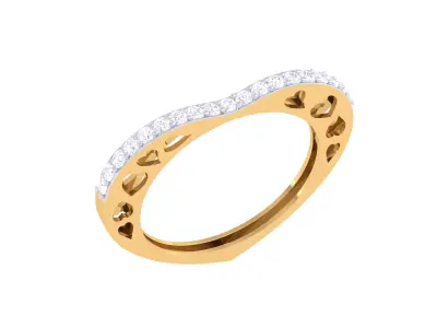 Women Ring  Render 3dm STL OBJ FBX Details 3D print model 134