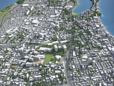 San Juan - 3D City Model Low-poly 3D model