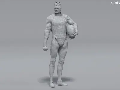  Male Fencer Epee Animated HQ 