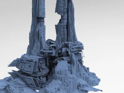 Star Freighter Tatooine Gangster facility 3D model