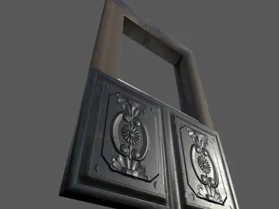 Old Paper Windows Low-poly 3D model