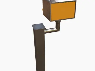 Speed Camera Low-poly 3D model