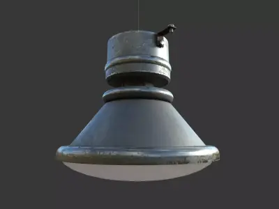 Industrial Ceiling Light Free 3D model