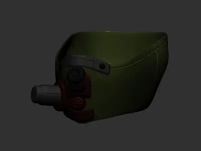 High quality gas mask helmet high poly scifi sculpt 3d printable 3D model