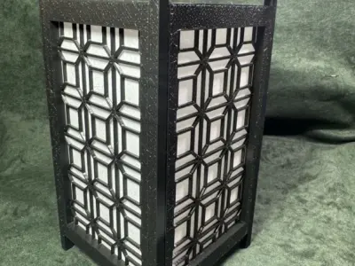 Kumiko Japanese Shoji Lantern - Tsutsuidutsu 3D print model