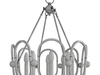 Clairpointe Chandelier Low-poly 3D model