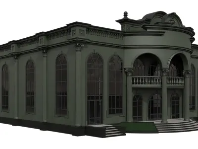 Wedding Chamber Building 01 3D model