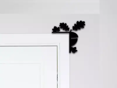 Nut Door Corner Decor 3D print model