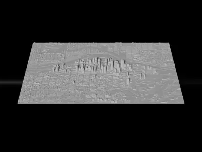 Calgary 3D Printing stl file 3D Model of Calgary 3D print model