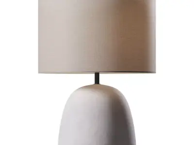 TABLE LAMP STONEWARE POLYESTER 3D model