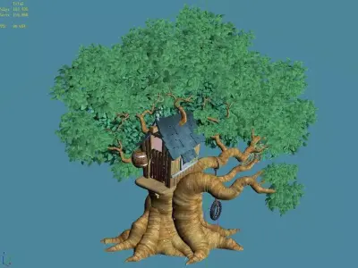 Plant - Tree House - Building 04 3D model