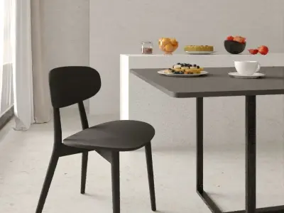 Diningchairs set 05 3D model