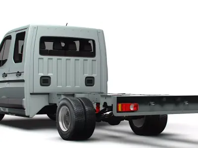 Renault Master DoubleCab L3 Chassis 2025 3D model