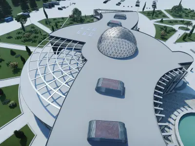 Museum building-Museum complex 3D model buy