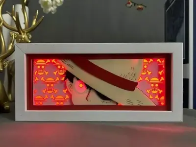 One Piece Luffy Light Box 3D model