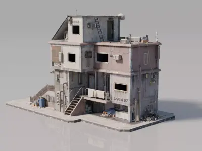 Neighborhood house Building 2 3D model