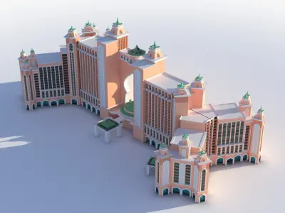 atlantis - Dubai 3D model