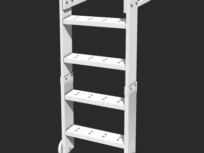 Ladder metal 3D model