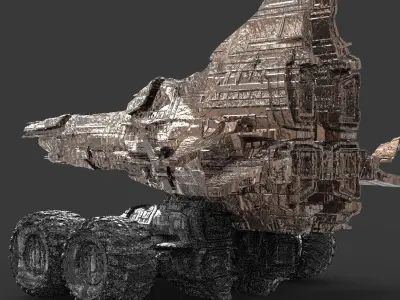 Space Roamer Mining laser Rover 5  3D model