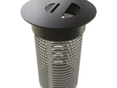 street garbage can 3D model