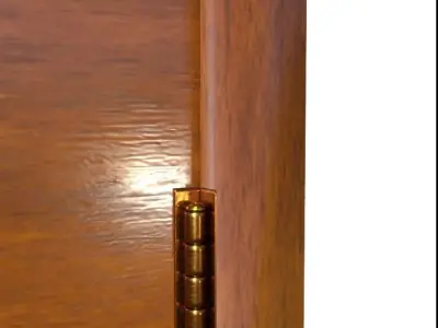 ChineseStyleWoodenDoor01 Low-poly 3D model