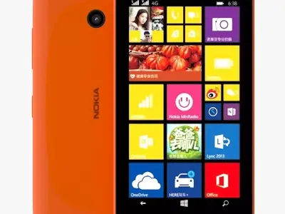 Nokia Lumia 638 Orange 3D model