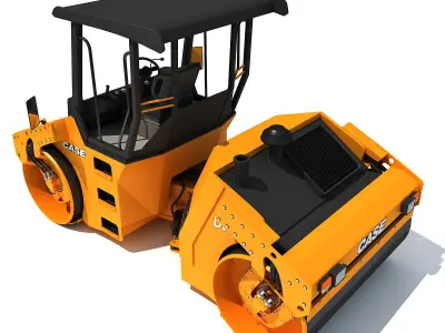 Road Compactor 3D model