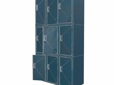 Locker Office - 03 Low-poly 3D model