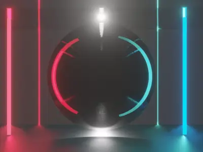 ABSTRACT DESIGN-METTALIC BALL-BLENDER Texture