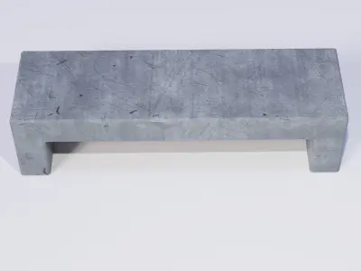 Concrete Bench 3D model