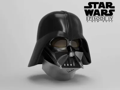 Darth Vader Helmet A New Hope Accurate STL  3D print model