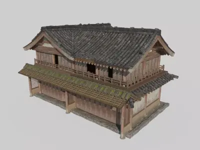 Asian Ancient Architecture Tavern 3D model