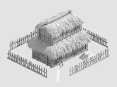 Rural Architecture - House 01 3D model