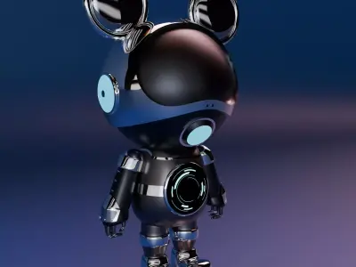 Robot model Low-poly 3D model purchase