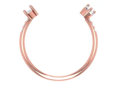 Women Light Weight Band Ring 3D print model get