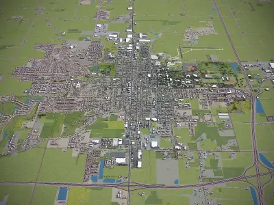 Bowling Green Low-poly 3D model