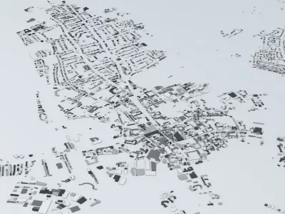 Oxford Streets and Buildings 3D model