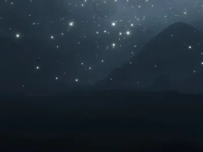 Snow Storm animation blender eevee 3D model