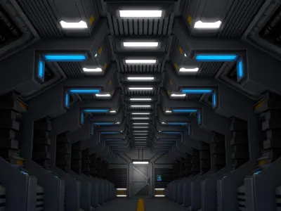 Sci Fi Corridor 3D model