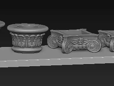 Pack Columns Collection 3d model 3D print model
