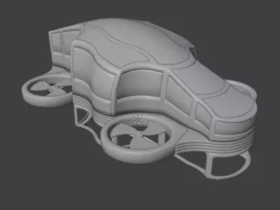 Flying Car Prototype 3D model
