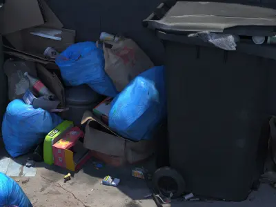 Trash Garbage  Photogrammetry 3D Scan 8K 3D model