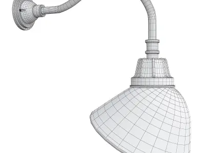 CARSON GOOSENECK WALL SCONCE Low-poly 3D model