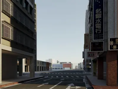 Taiwan Street Taiwan City Block 3D model