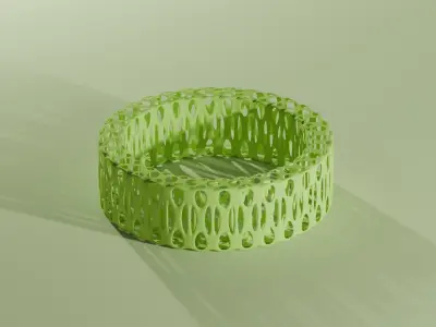 3D wire ring 3D print model