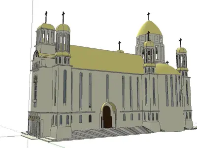 Architecture-Religion-God-Culture-Temple-0129 church 3D model