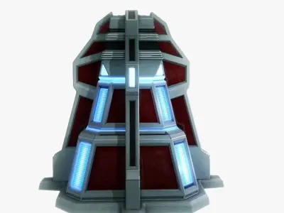 Force field generator 07 sci-fi Low-poly 3D model