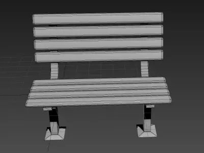 Street Bench 3D model